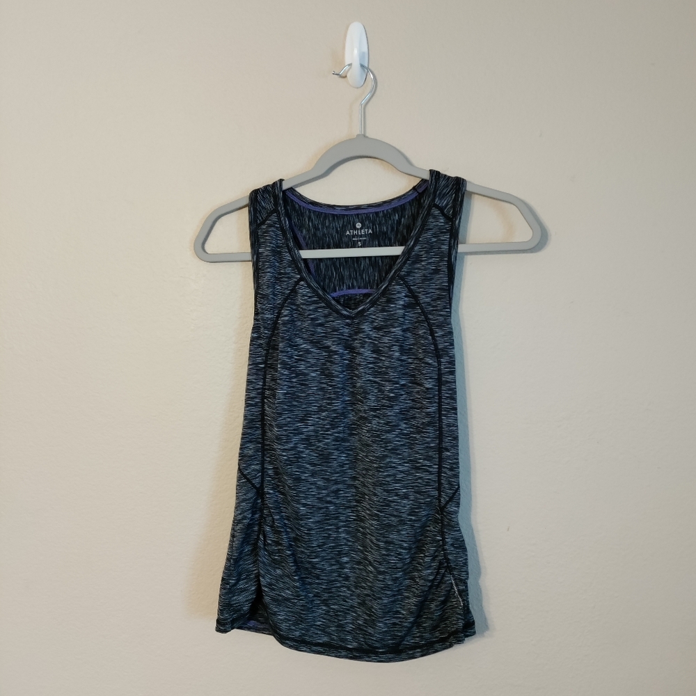 Athleta Gray Back Pocket Tank Top Size S